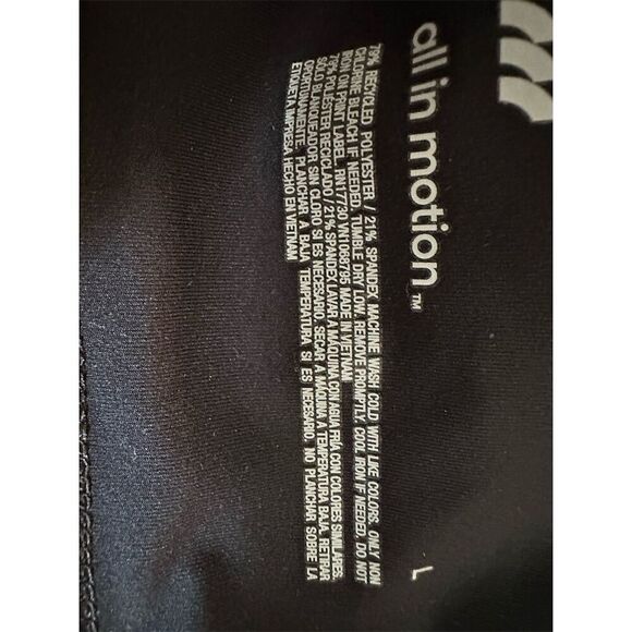All in Motion Women's High-Rise Black Leggings Size L Activewear - Picture 3 of 4